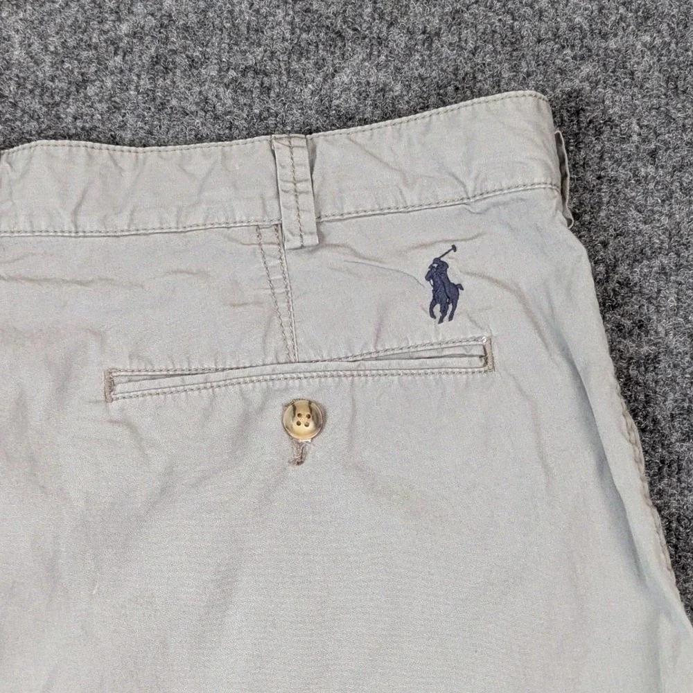 Polo Ralph Lauren Men Relaxed Fit Chino Shorts Khaki Tan Cotton Size 34